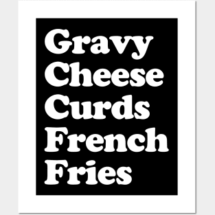 Poutine Canadian Food Canada French Fries Gravy Cheese Curds Posters and Art